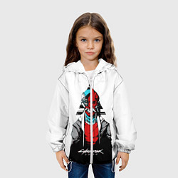 Куртка с капюшоном детская Cyberpubk 2077, цвет: 3D-белый — фото 2