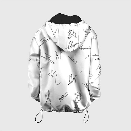 Детская куртка STRAY KIDS АВТОГРАФЫ / 3D-Черный – фото 2