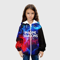 Куртка с капюшоном детская IMAGINE DRAGONS, цвет: 3D-белый — фото 2