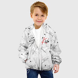Куртка с капюшоном детская STRAY KIDS АВТОГРАФЫ, цвет: 3D-белый — фото 2
