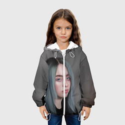 Куртка с капюшоном детская Billie Eilish: Ocean Eyes, цвет: 3D-белый — фото 2