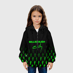 Куртка с капюшоном детская Billie Eilish: Green & Black Autograph, цвет: 3D-черный — фото 2