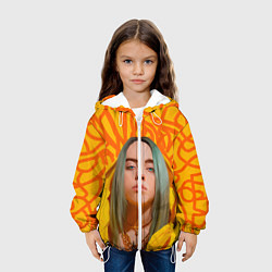 Куртка с капюшоном детская Billie Eilish, цвет: 3D-белый — фото 2