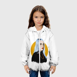 Куртка с капюшоном детская Billie Eilish, цвет: 3D-белый — фото 2