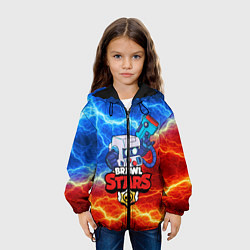 Куртка с капюшоном детская BRAWL STARS 8-BIT, цвет: 3D-черный — фото 2