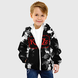 Куртка с капюшоном детская Князь Анархия спина, цвет: 3D-белый — фото 2