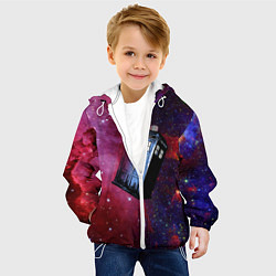 Куртка с капюшоном детская Doctor Who, цвет: 3D-белый — фото 2