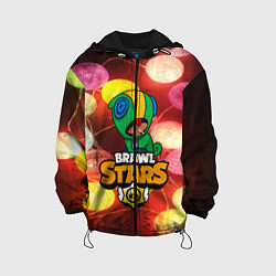 Куртка с капюшоном детская BRAWL STARS НОВОГОДНИЙ, цвет: 3D-черный