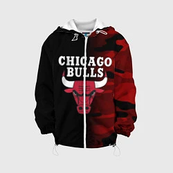 Куртка с капюшоном детская CHICAGO BULLS, цвет: 3D-белый