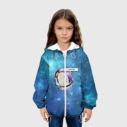 Куртка с капюшоном детская Space Parrot, цвет: 3D-белый — фото 2