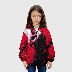 Куртка с капюшоном детская Токийский Гуль, цвет: 3D-черный — фото 2