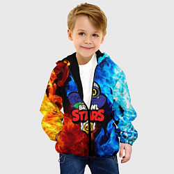Куртка с капюшоном детская Brawl Stars Ricochet, цвет: 3D-черный — фото 2