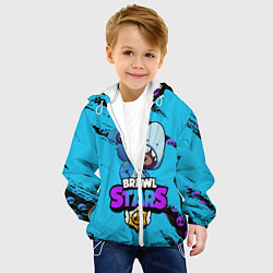 Куртка с капюшоном детская Brawl Stars LEON SHARK, цвет: 3D-белый — фото 2