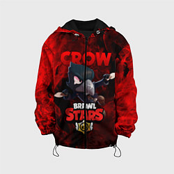 Куртка с капюшоном детская BRAWL STARS CROW, цвет: 3D-черный