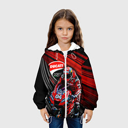 Куртка с капюшоном детская Andrea Dovizioso, цвет: 3D-белый — фото 2