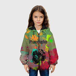 Куртка с капюшоном детская Фотограф, цвет: 3D-черный — фото 2