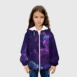 Куртка с капюшоном детская Магия, цвет: 3D-белый — фото 2
