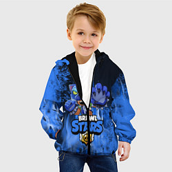 Куртка с капюшоном детская Brawl Stars LEON, цвет: 3D-черный — фото 2
