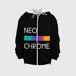 Куртка с капюшоном детская NEO CHROME, цвет: 3D-белый
