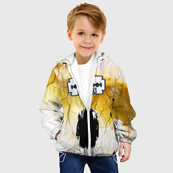 Куртка с капюшоном детская Острые козырьки, цвет: 3D-белый — фото 2