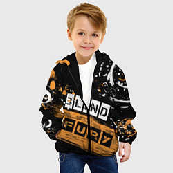 Куртка с капюшоном детская BLIND FURY, цвет: 3D-черный — фото 2
