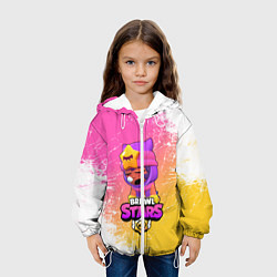 Куртка с капюшоном детская Бравл Старс Сэнди, цвет: 3D-белый — фото 2