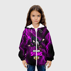 Куртка с капюшоном детская Brawl Stars CROW, цвет: 3D-белый — фото 2