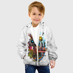 Куртка с капюшоном детская PORTAL, цвет: 3D-белый — фото 2
