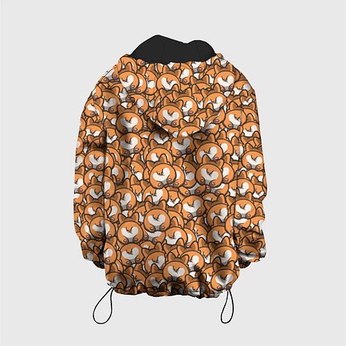 Детская куртка Попки Корги / 3D-Черный – фото 2