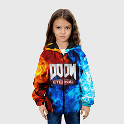 Куртка с капюшоном детская DOOM ETERNAL, цвет: 3D-черный — фото 2