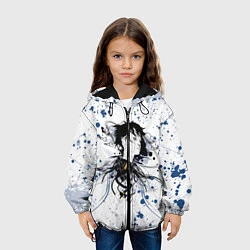 Куртка с капюшоном детская Призрак в доспехах, цвет: 3D-черный — фото 2