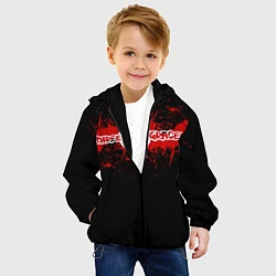 Куртка с капюшоном детская Three days grace, цвет: 3D-черный — фото 2