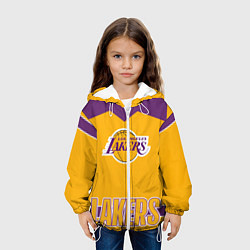 Куртка с капюшоном детская Los Angeles Lakers, цвет: 3D-белый — фото 2