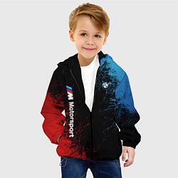 Куртка с капюшоном детская БМВ Мотоспорт, цвет: 3D-черный — фото 2
