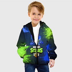 Куртка с капюшоном детская Brawl Stars Werewolf Leon, цвет: 3D-черный — фото 2