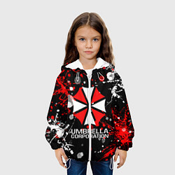 Куртка с капюшоном детская UMBRELLA CORPORATION, цвет: 3D-белый — фото 2