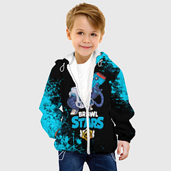 Куртка с капюшоном детская BRAWL STARS 8-BIT, цвет: 3D-белый — фото 2