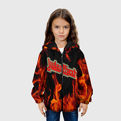 Куртка с капюшоном детская JUDAS PRIEST, цвет: 3D-черный — фото 2