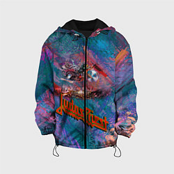 Куртка с капюшоном детская Judas Priest, цвет: 3D-черный