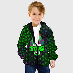 Куртка с капюшоном детская BRAWL STARS:SPIKE, цвет: 3D-черный — фото 2