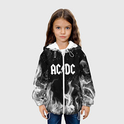 Куртка с капюшоном детская AC DC, цвет: 3D-белый — фото 2