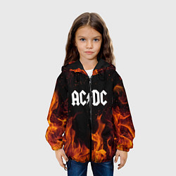 Куртка с капюшоном детская AC DC, цвет: 3D-черный — фото 2