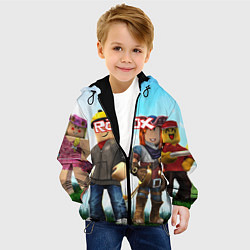 Куртка с капюшоном детская ROBLOX, цвет: 3D-черный — фото 2