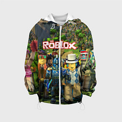 Куртка с капюшоном детская ROBLOX, цвет: 3D-белый