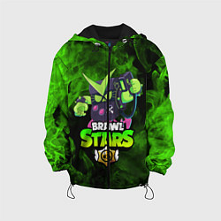 Куртка с капюшоном детская BRAWL STARS VIRUS 8-BIT, цвет: 3D-черный