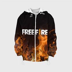 Куртка с капюшоном детская FREE FIRE, цвет: 3D-белый