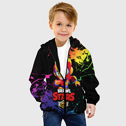 Куртка с капюшоном детская Brawl Stars MAX, цвет: 3D-черный — фото 2