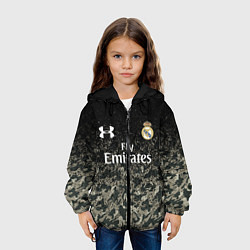 Куртка с капюшоном детская Real Madrid, цвет: 3D-черный — фото 2