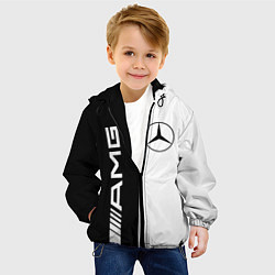 Куртка с капюшоном детская MERCEDES AMG, цвет: 3D-черный — фото 2