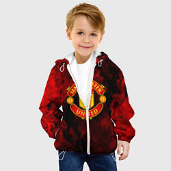 Куртка с капюшоном детская МАНЧЕСТЕР ЮНАЙТЕД, цвет: 3D-белый — фото 2